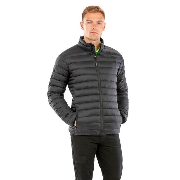 Result Genuine Recycled Mens Recycled Padded Jacket / Black - Picture 3 of 3